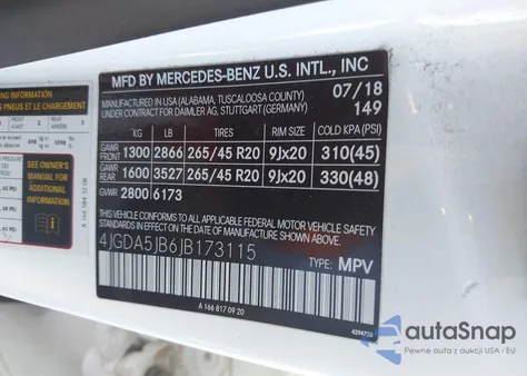 2018 Mercedes-Benz Gle 350 from USA, damaged, VIN 4JGDA5JB6JB173115